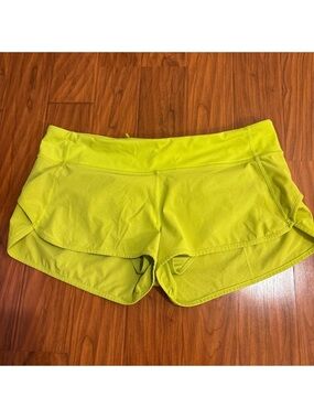 Lululemon Athletic Shorts Womens 12 Neon Green